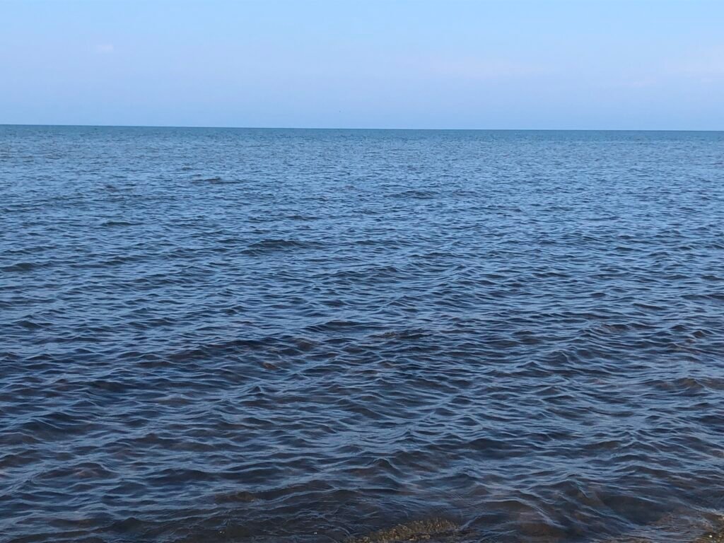 Water stretching into the distance