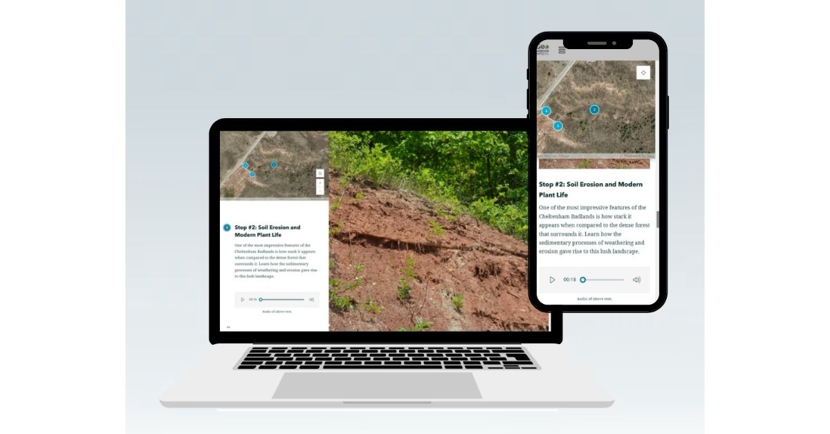 Esri Canada has spotlighted our work in a new article highlighting how we're making Ontario’s geology more accessible through interactive, no-code virtual tours.