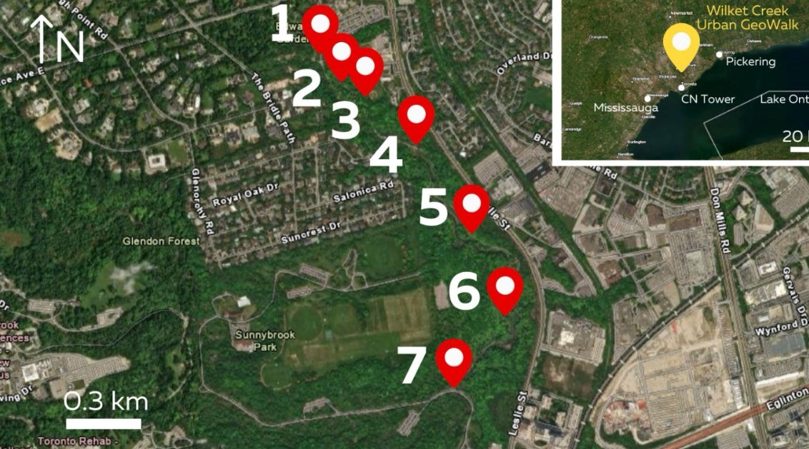 Map of Wilket Creek.